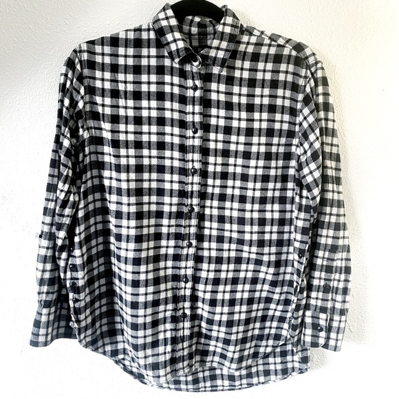 Madewell Plaid Button Down Long Sleeve - Picture 1 of 4